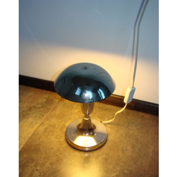 Chromowana lampa vintage PRL.